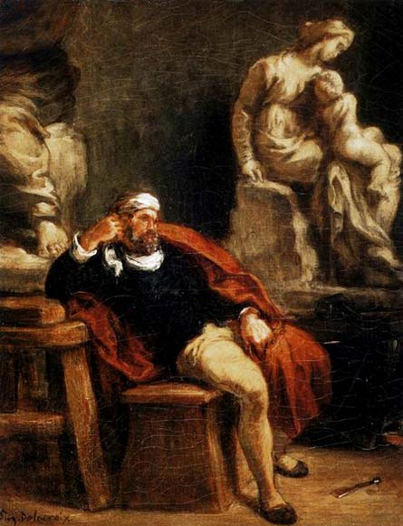 Michelangelo in his Studio